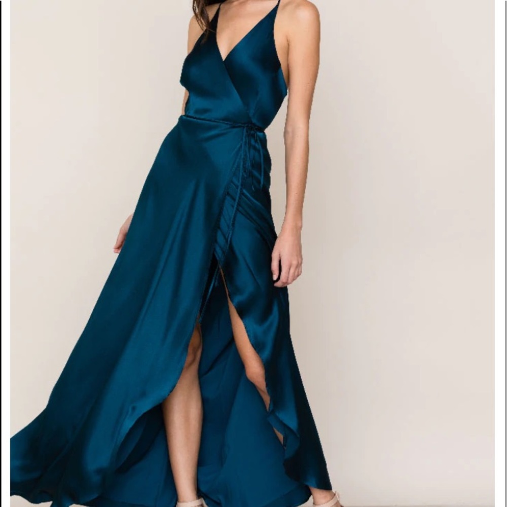 Yumi Kim Rushhour Ink silk dress. XS